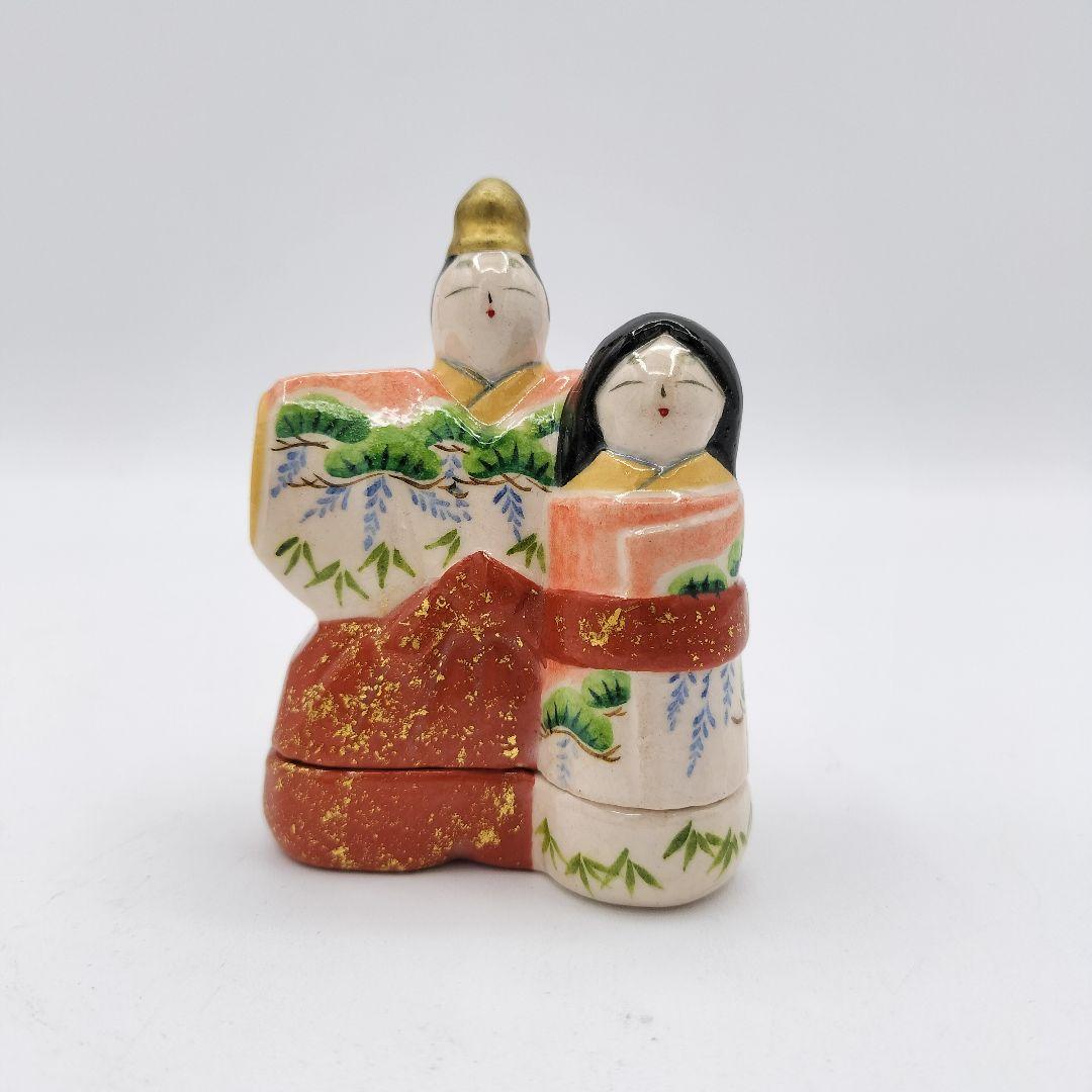 609　ひな　香合　桂楽　茶道具　小物入れ　古物　茶道　雛様　お雛様