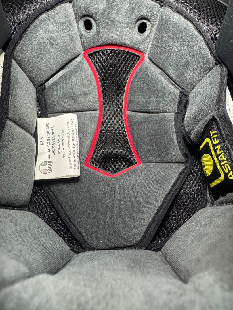 新品・未使用AGV K6Sフルフェイスヘルメット ホワイト size【S】サイズ