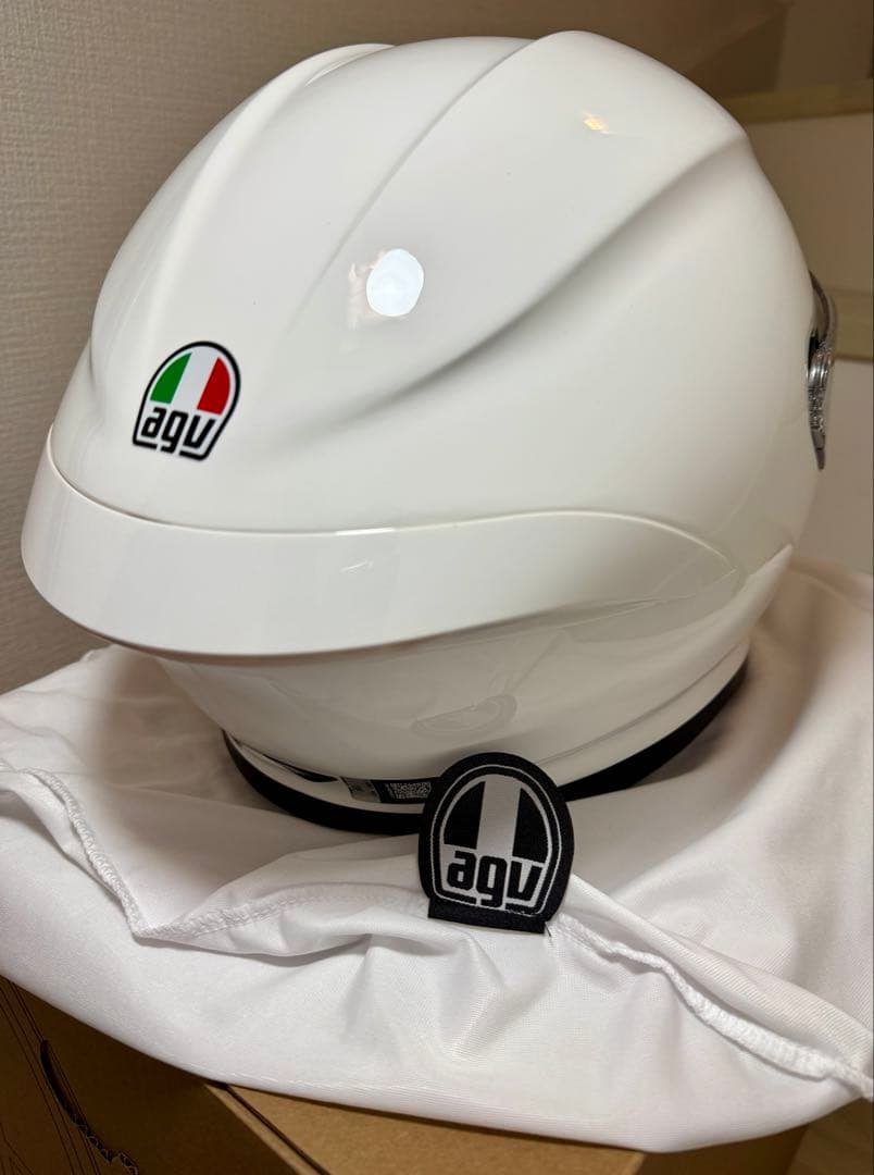 新品・未使用AGV K6Sフルフェイスヘルメット ホワイト size【S】サイズ