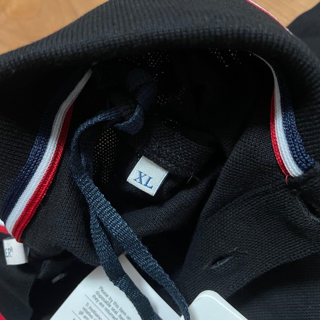 新品タグ付き　MONCLER ポロシャツ　ブラック　XL モンクレール