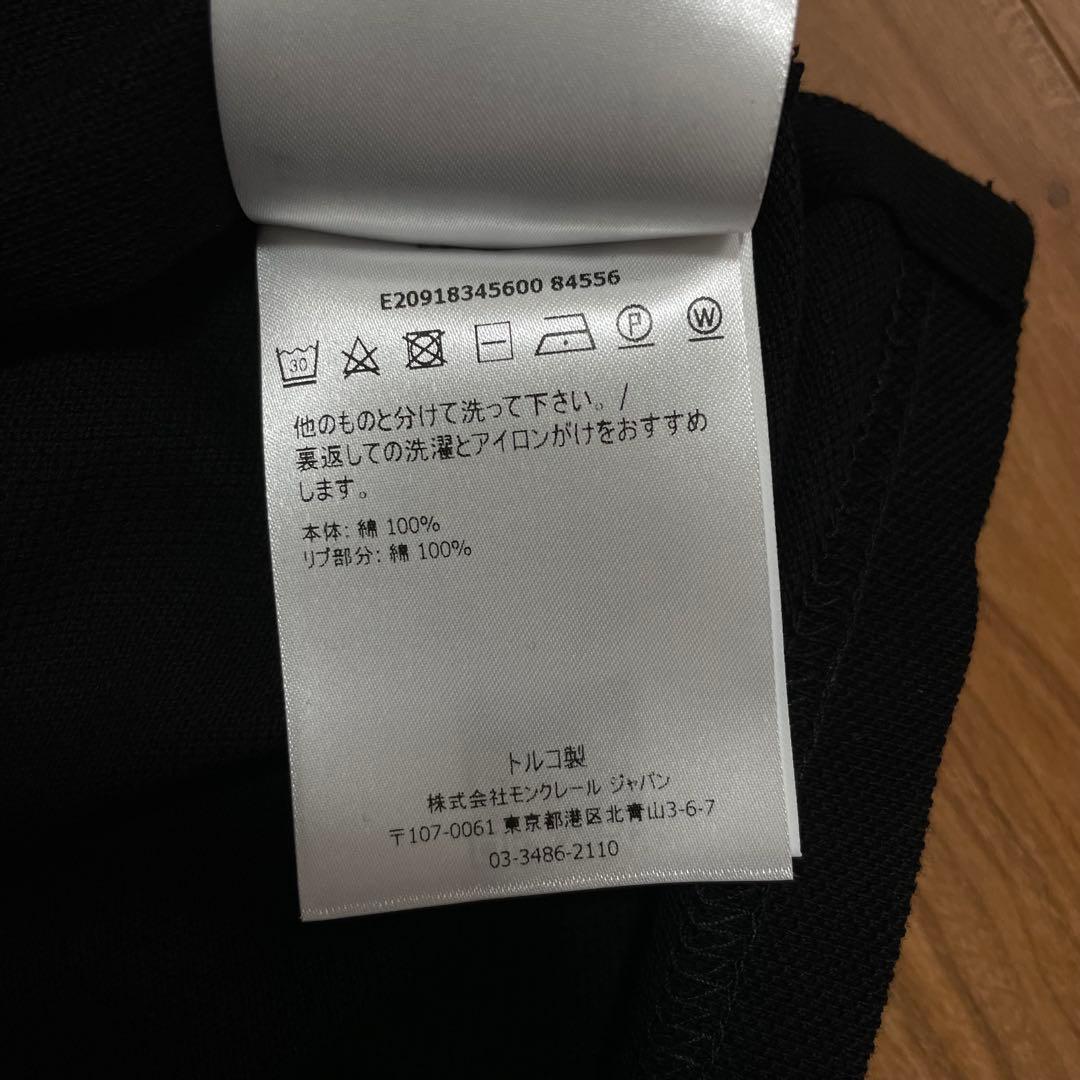 新品タグ付き　MONCLER ポロシャツ　ブラック　XL モンクレール