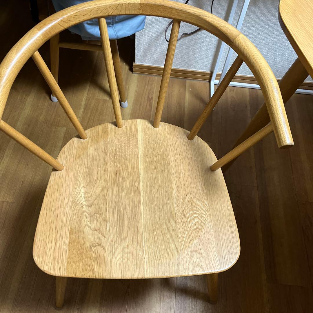 無印良品　オーク材ダイニングテーブルと椅子セット　本日セール