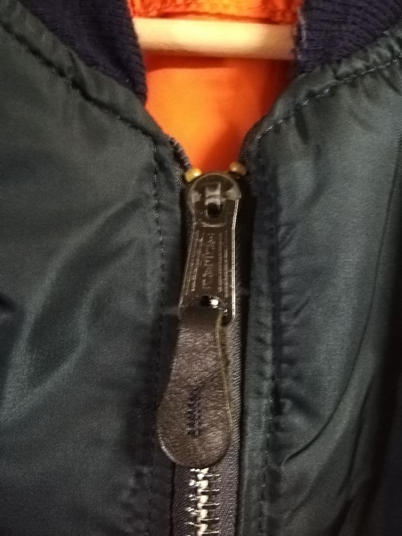 alpha アルファ　usa製　ma-1　ネイビー