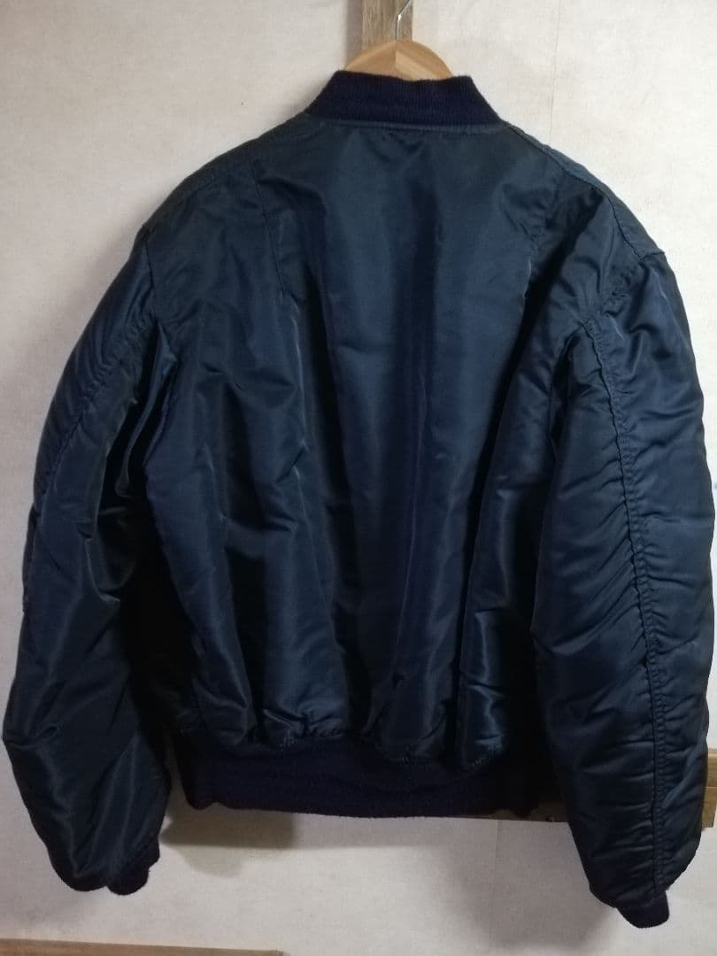 alpha アルファ　usa製　ma-1　ネイビー