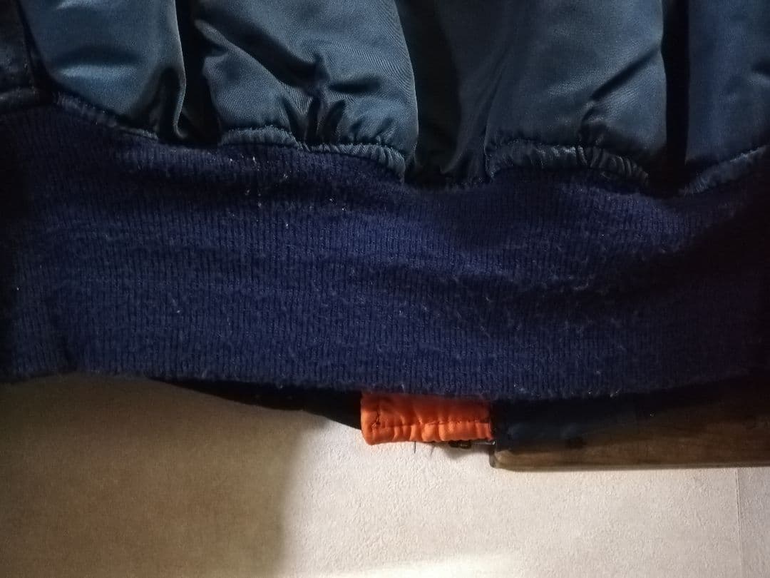 alpha アルファ　usa製　ma-1　ネイビー