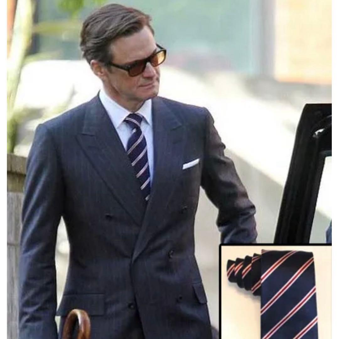 映画【キングスマン】コリンファース（ハリー役）着用ネクタイ/レプリカ