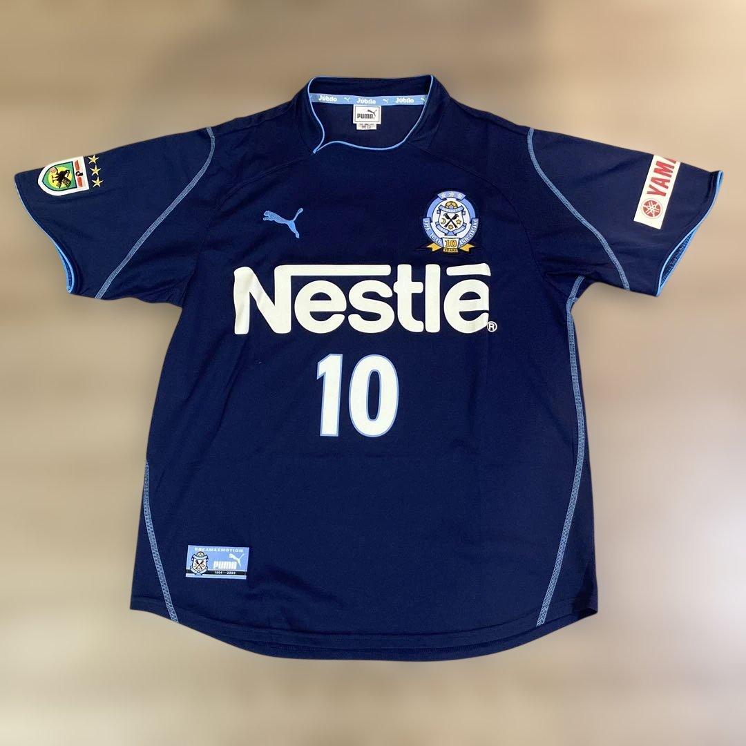 新*様 ジュビロ磐田　10周年記念サッカーシャツ ネイビー 10番