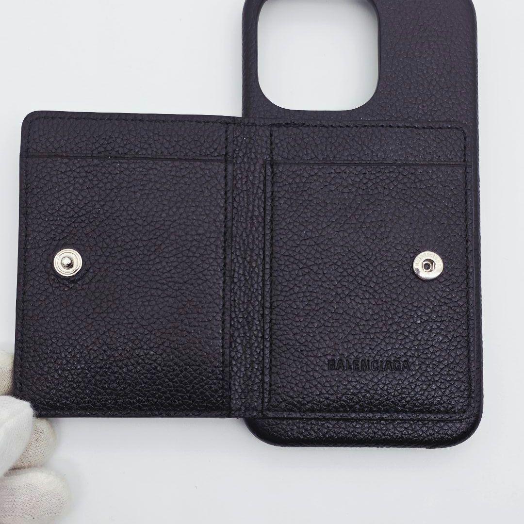 ✨未使用 箱•袋付✨BALENCIAGA iPhone13proケース レザー
