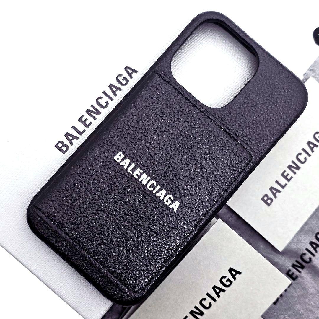 ✨未使用 箱•袋付✨BALENCIAGA iPhone13proケース レザー