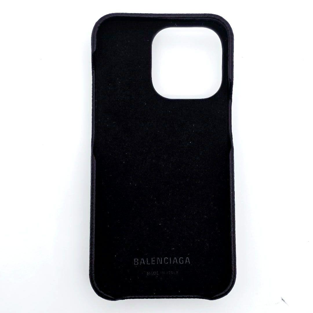✨未使用 箱•袋付✨BALENCIAGA iPhone13proケース レザー