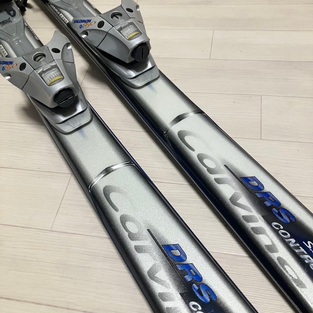 【良品】FISCHER DRSフィッシャー カービングスキー168/ストック付