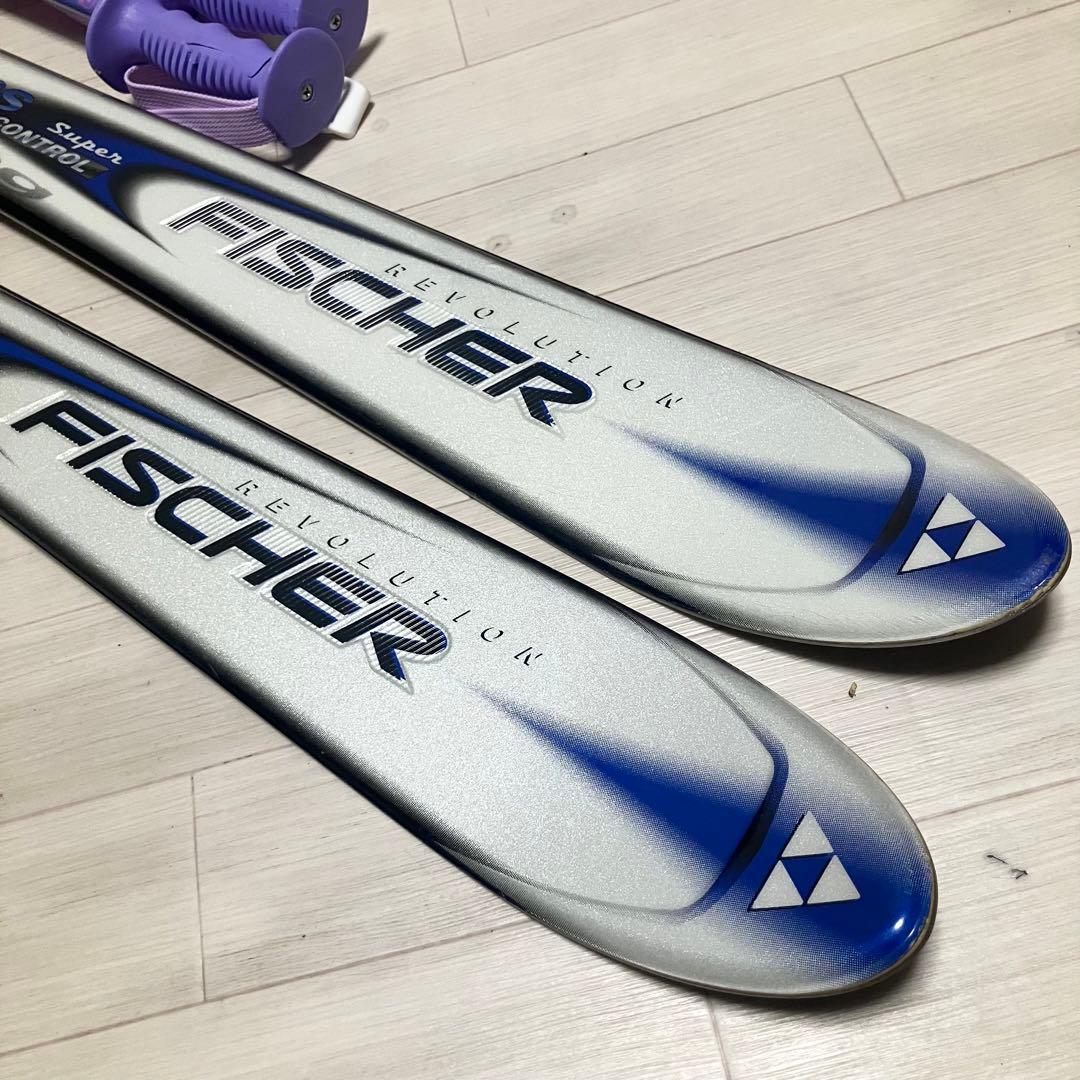 【良品】FISCHER DRSフィッシャー カービングスキー168/ストック付