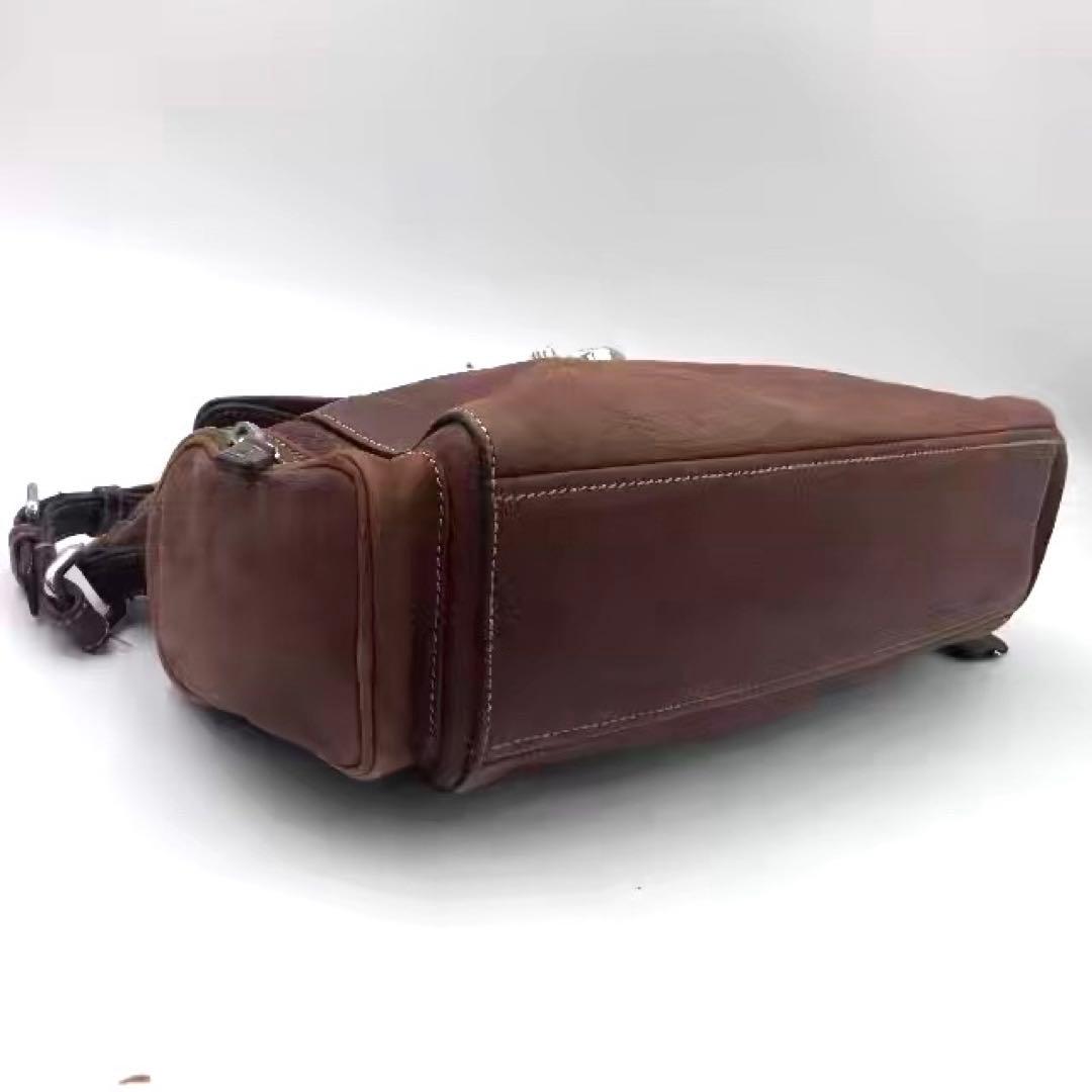 プラダ 3345 ロック金具 オールレザー ショルダーバッグ ホーボー