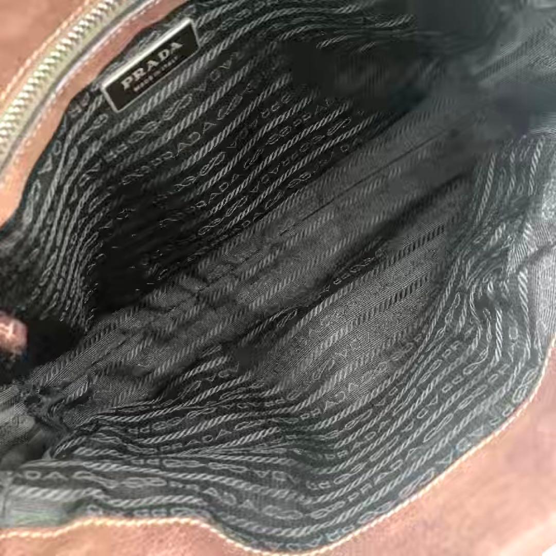 プラダ 3345 ロック金具 オールレザー ショルダーバッグ ホーボー