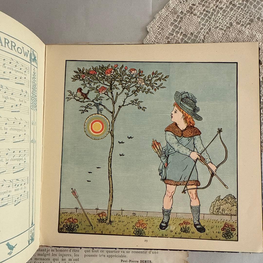 今だけSALE★1895年アンティーク絵本イギリス洋書　古書ジャンクジャーナルに