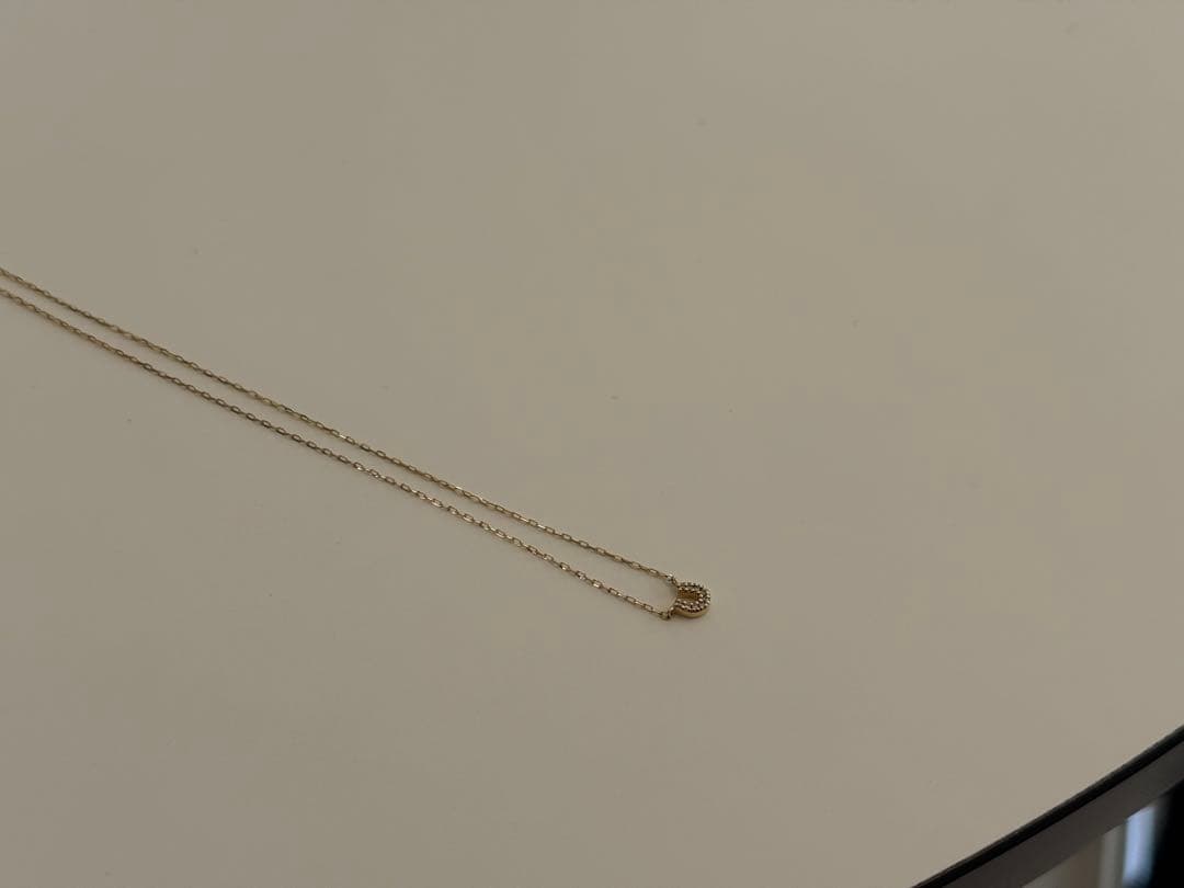 ete K10YG ダイヤモンド ホースシュー ネックレス イエローゴールド