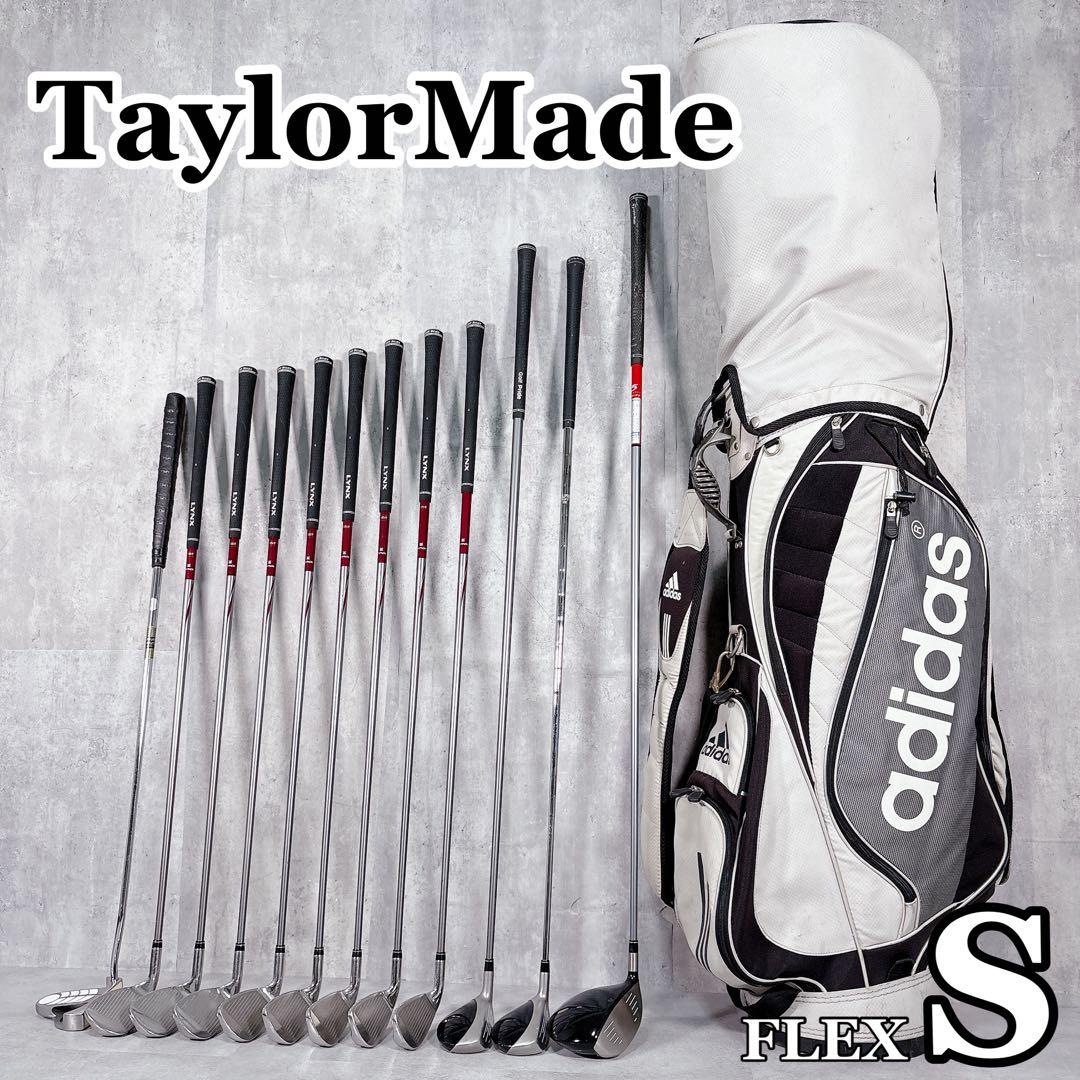 T177 テーラーメイド 他 ゴルフクラブ メンズ フルセット 白 アディダス