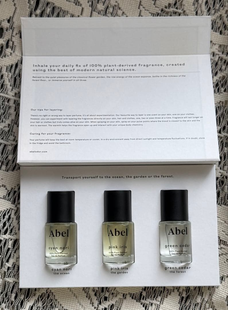 Abelアベル モストラブドレイヤリングセット シアンノリ・グリーンシダー他