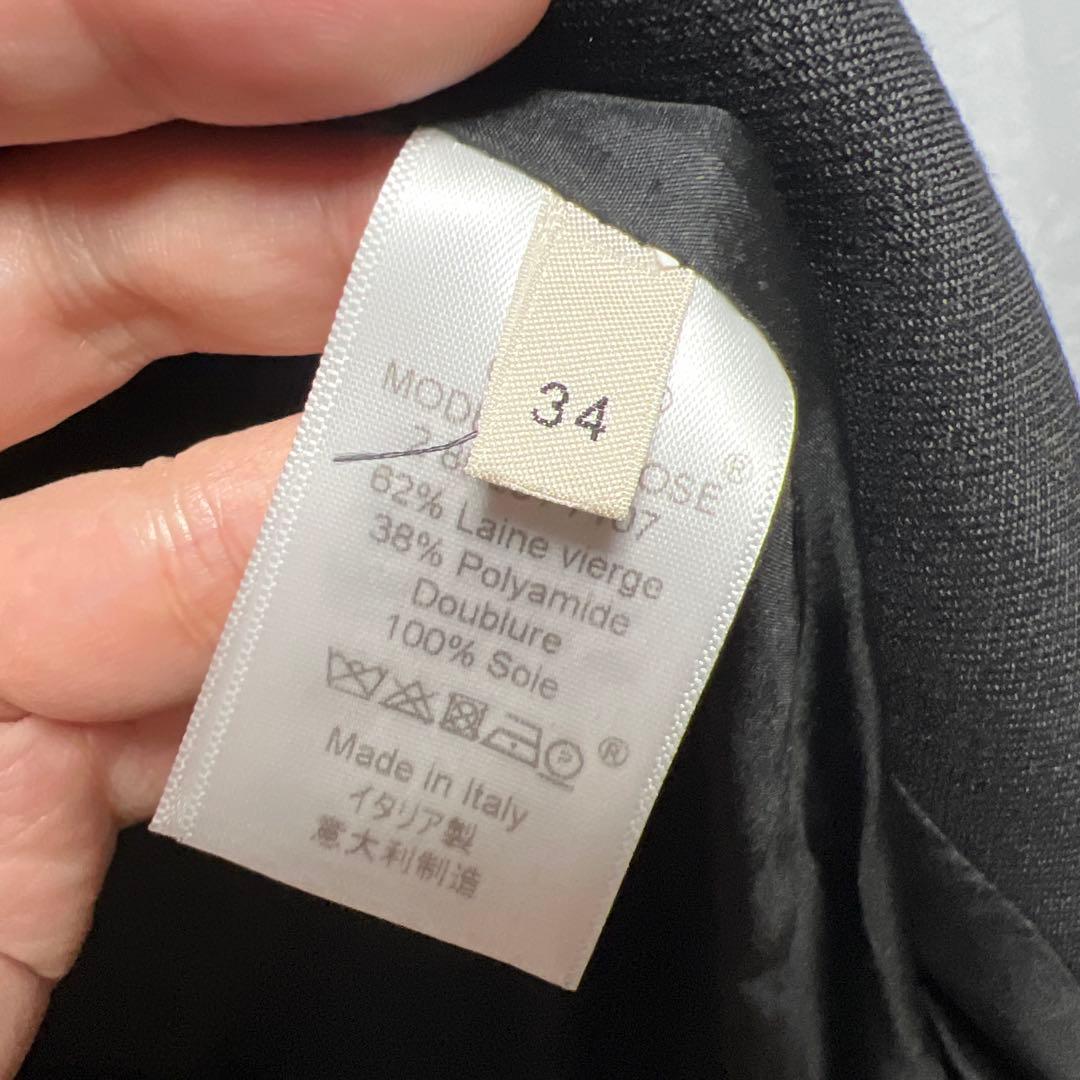 CELINE セリーヌ フィービー クロンビーコート　ブラック　34 ウール