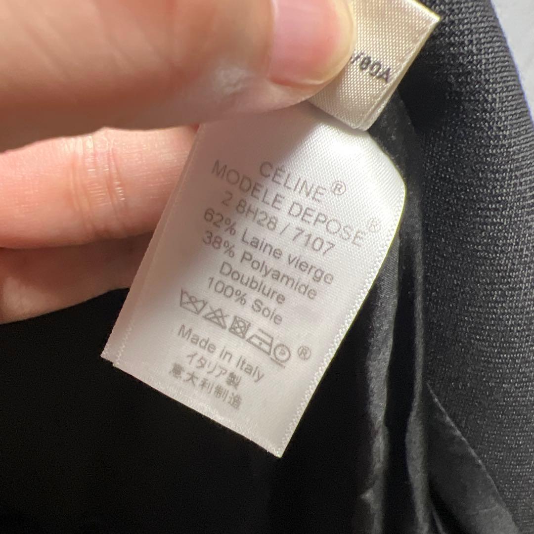 CELINE セリーヌ フィービー クロンビーコート　ブラック　34 ウール