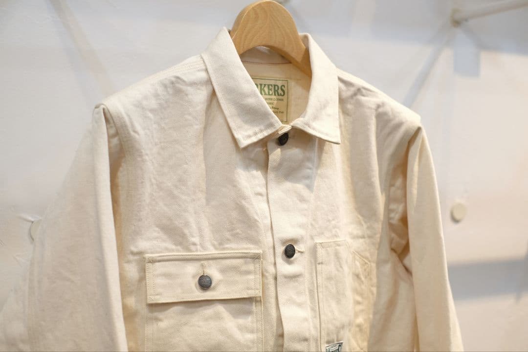 WORKERS エンジニアジャケット カバーオール ホワイト 38 M