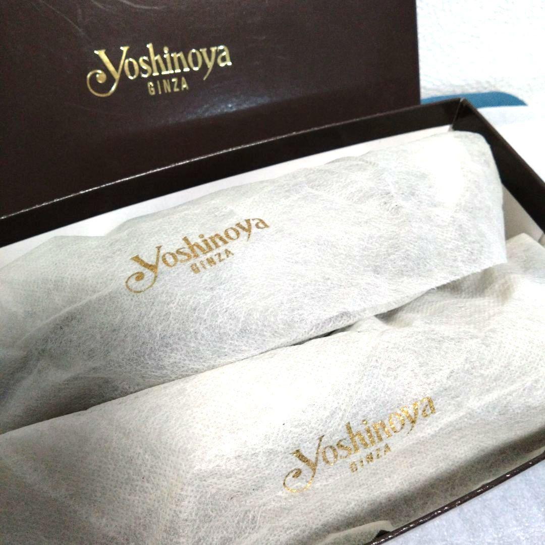 【新品未使用】牛革 シューズ黒 靴23cm　Yoshinoya 軽量シューズ