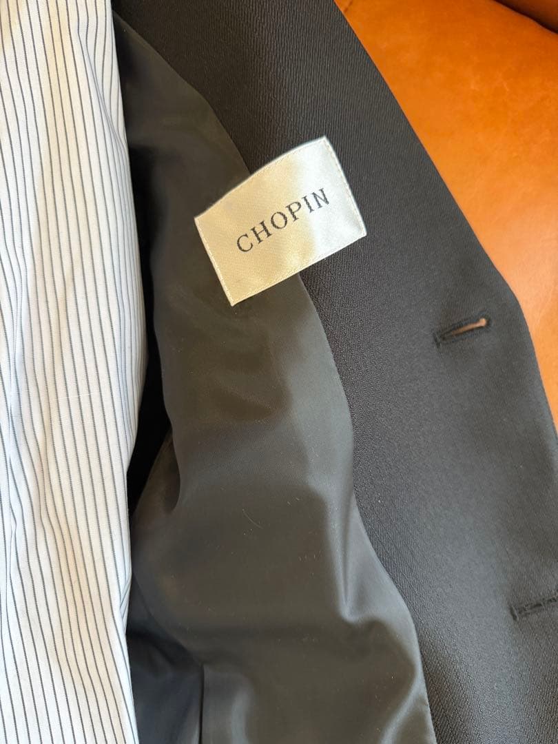 CHOPIN チェックベストスーツセット（ブラック）　男の子　卒業式　ショパン