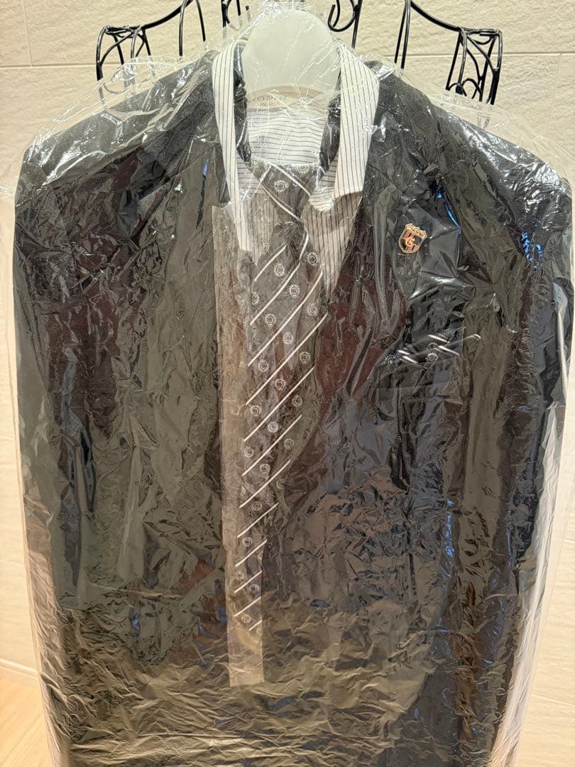 CHOPIN チェックベストスーツセット（ブラック）　男の子　卒業式　ショパン