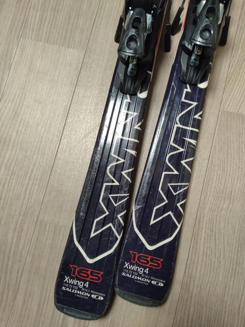 【初級〜上級者】165cm　SALOMONスキーセット☆　送料無料！