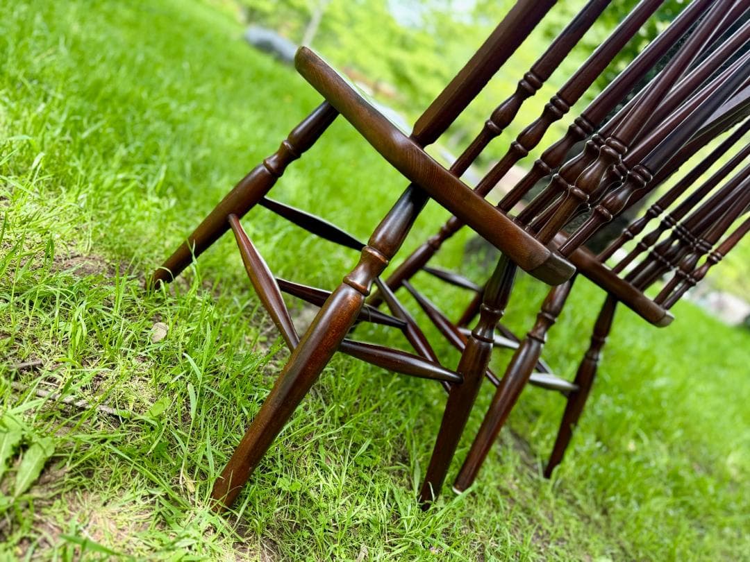 秋田木工 ウィンザーチェア ダイニングチェア インテリア 2脚セット