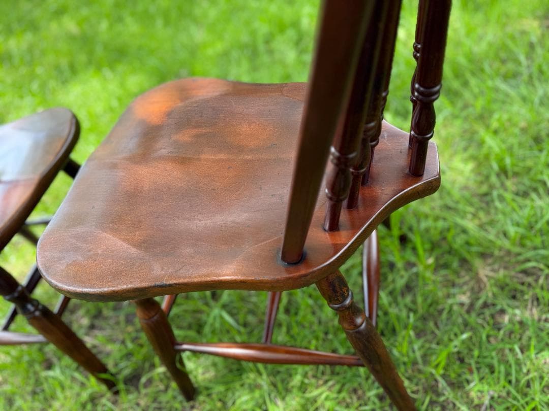 秋田木工 ウィンザーチェア ダイニングチェア インテリア 2脚セット