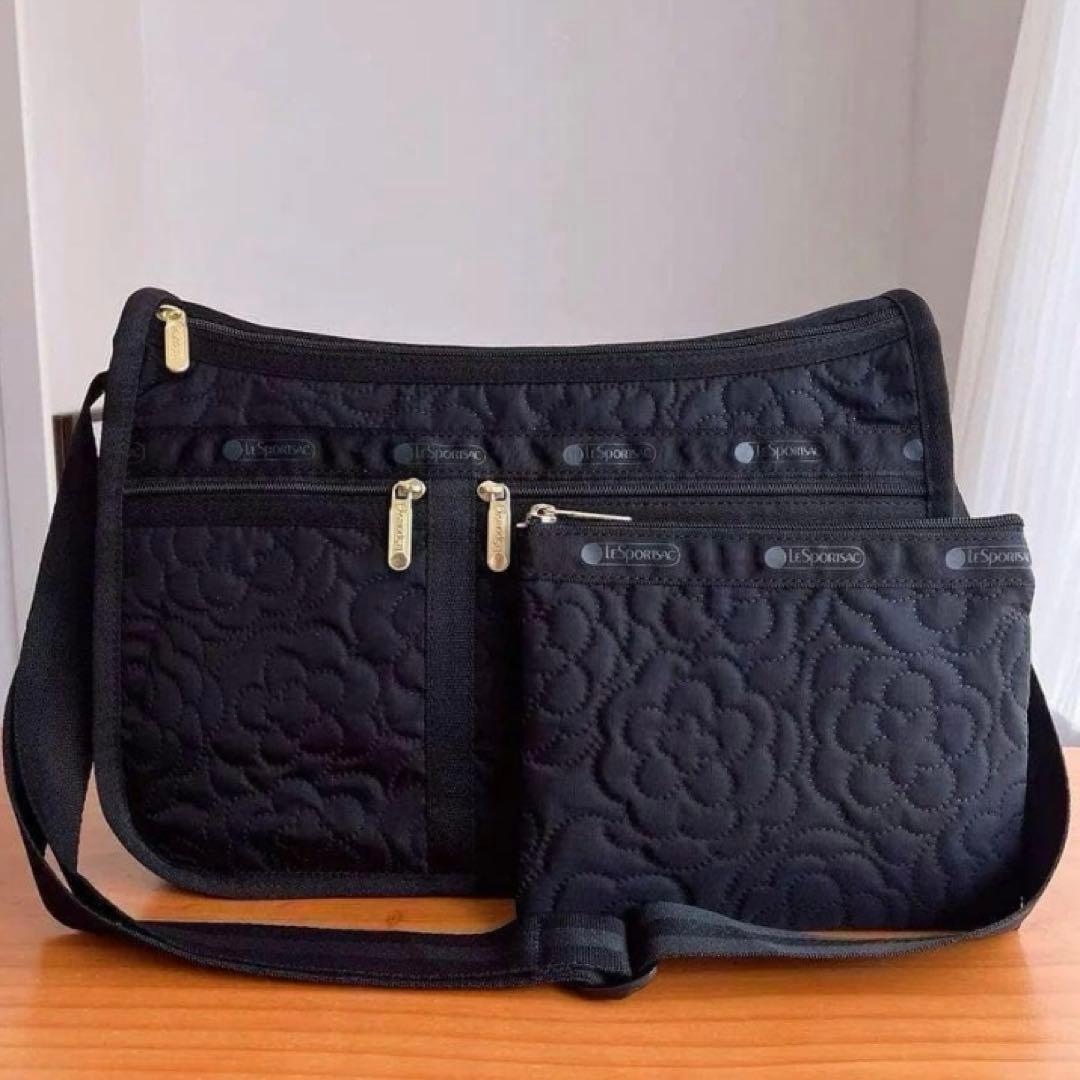 ショルダーバッグ　パフィーブロッサムズ　 レスポートサック　ブラック