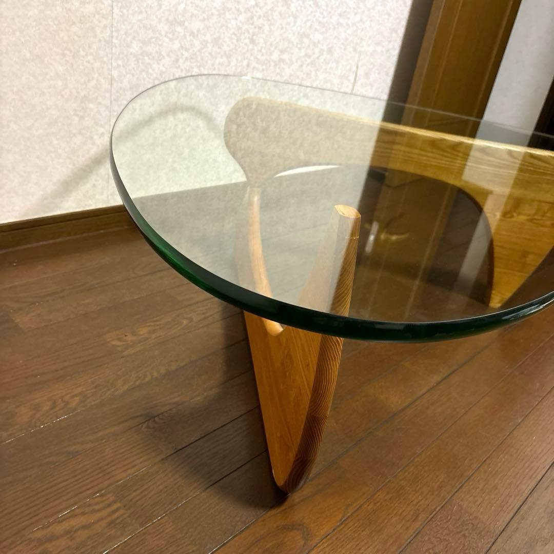 【良品】※直接お渡しのみ イサムノグチ コーヒーテーブル ガラス リプロダクト