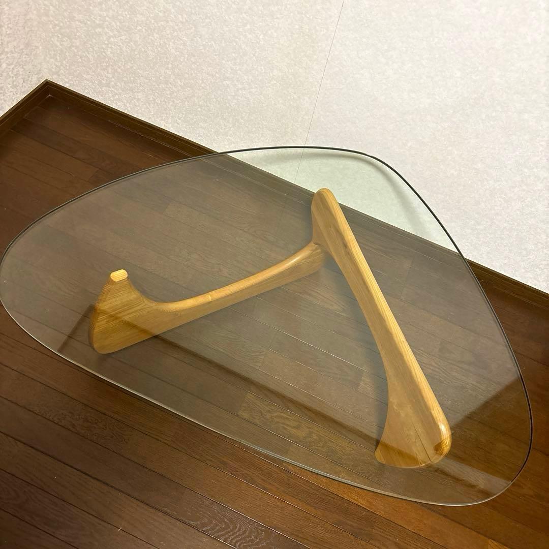 【良品】※直接お渡しのみ イサムノグチ コーヒーテーブル ガラス リプロダクト