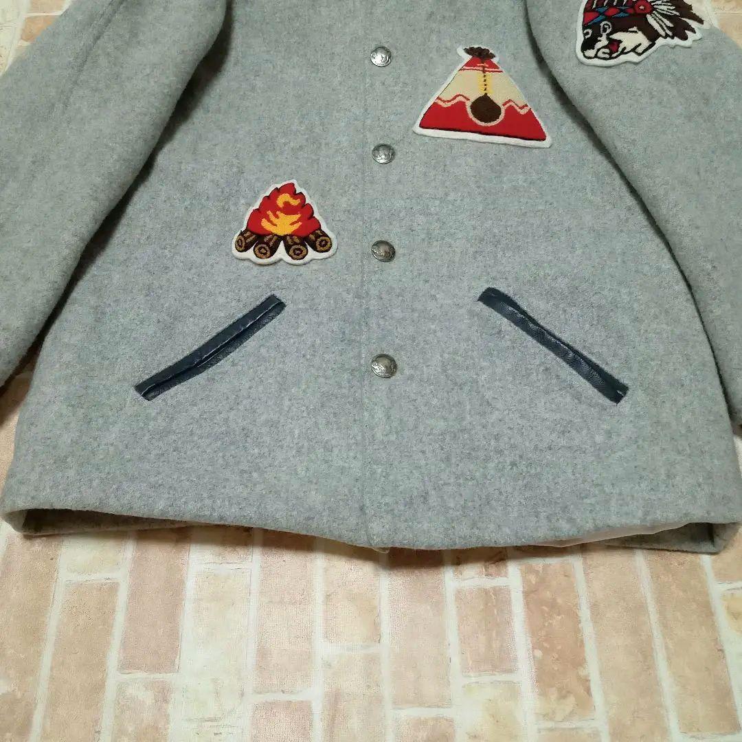 【美品】skookum スクーカム × ビーバー別注　スタジャン　フード　36