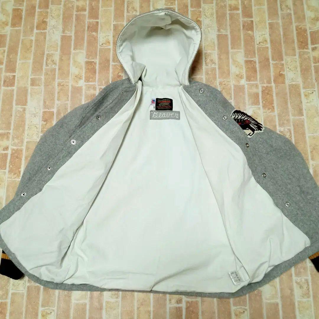 【美品】skookum スクーカム × ビーバー別注　スタジャン　フード　36