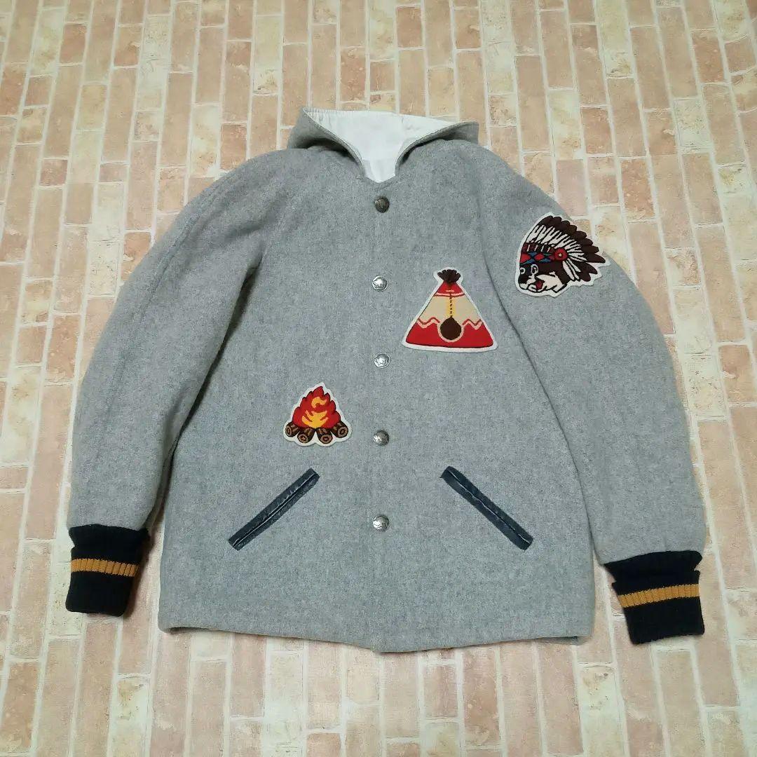 【美品】skookum スクーカム × ビーバー別注　スタジャン　フード　36