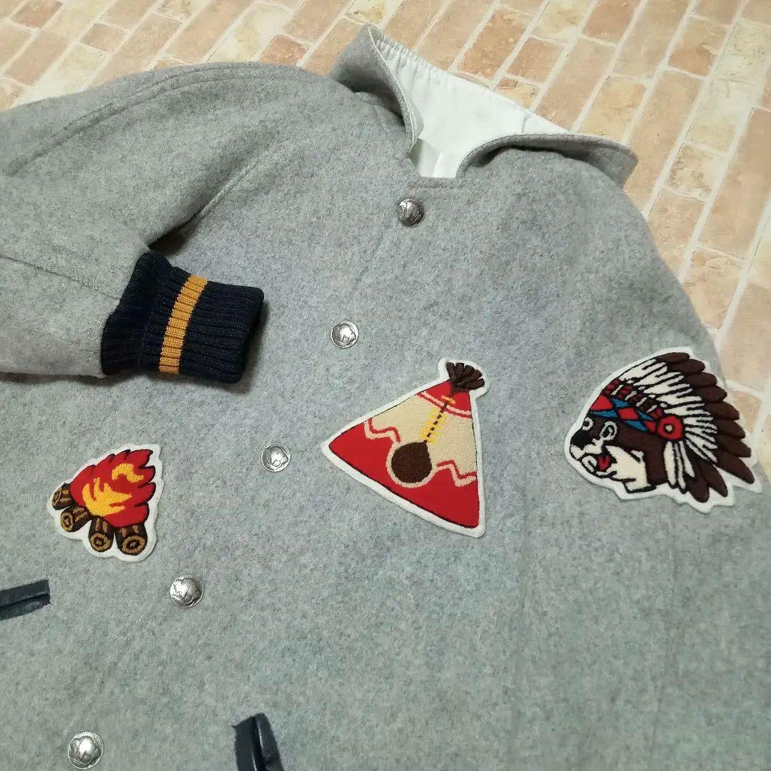 【美品】skookum スクーカム × ビーバー別注　スタジャン　フード　36