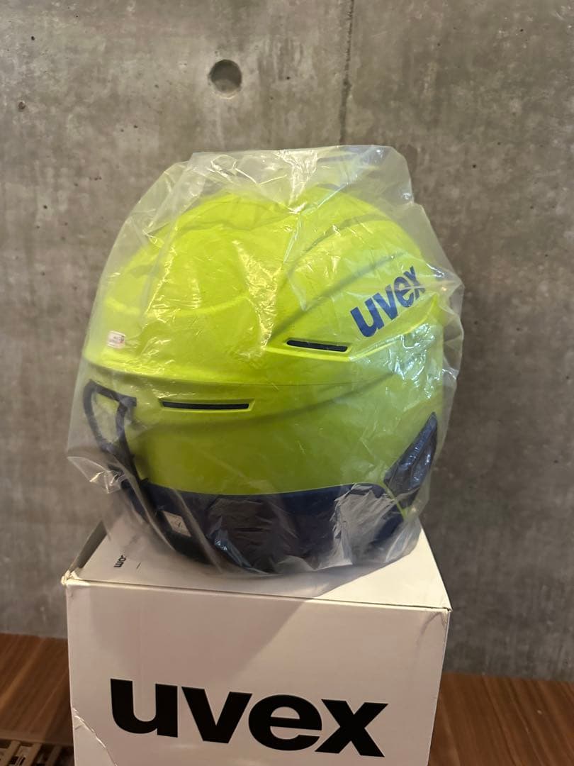 uvex ヘルメット イエロー/ブルー 未使用