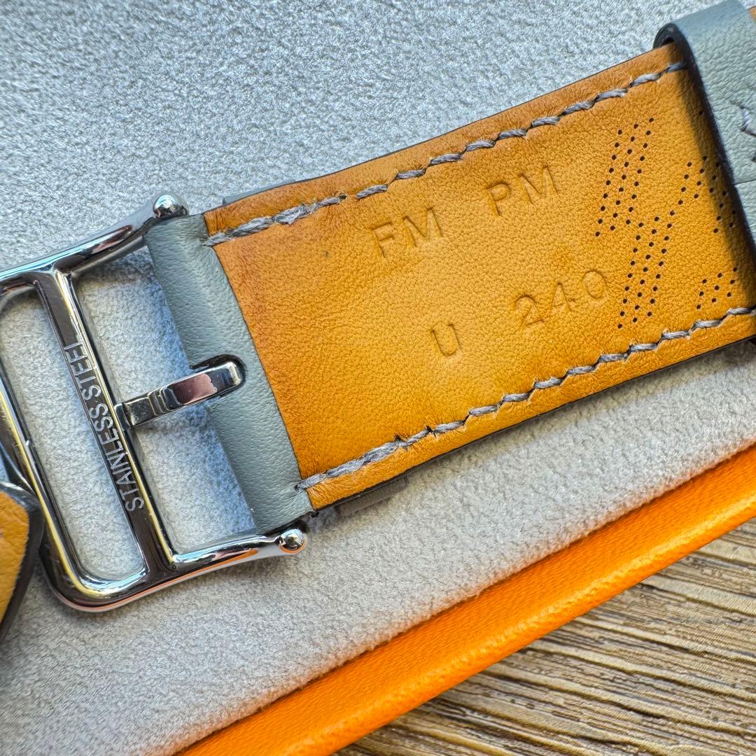 2425 Apple Watch エルメス　ディアゴナル　グレー　HERMES