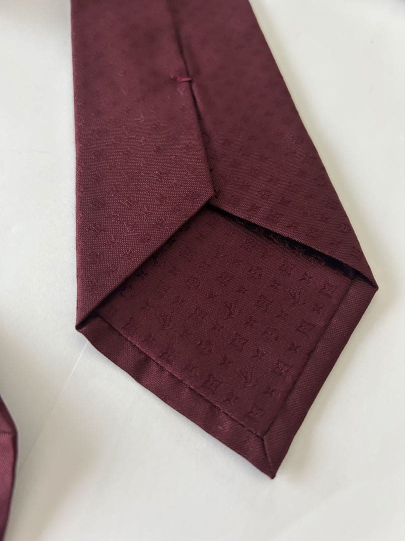 Louis Vuitton ルイヴィトン ボルドー ネクタイ モノグラム