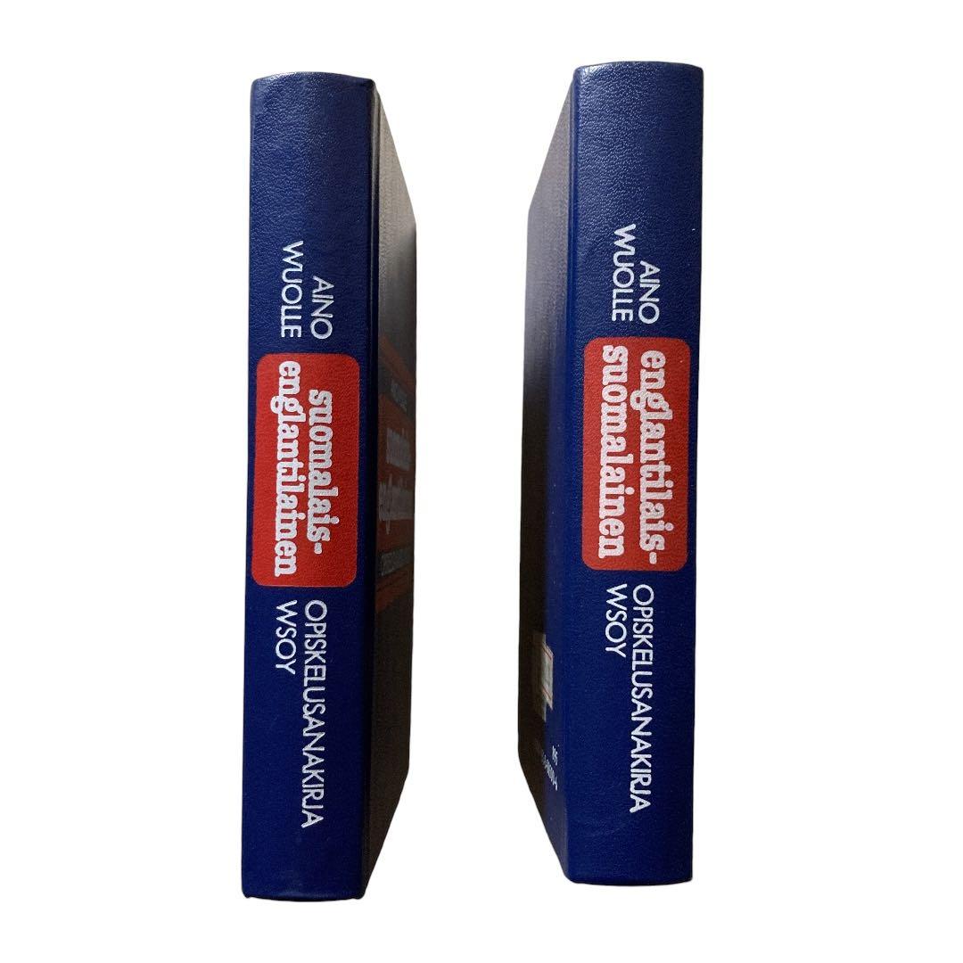 フィンランド語 英語 辞典 辞書 古書 ハードブック セット