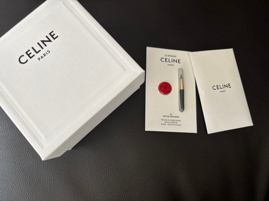 CELINE ラージ ヘアクロー アイボリー