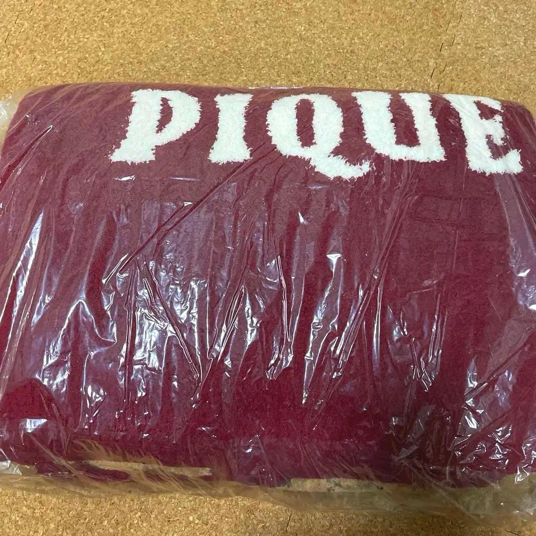 新品 ジェラートピケ ホリデー ベアジャガード マルチカバー RED 赤 レッド