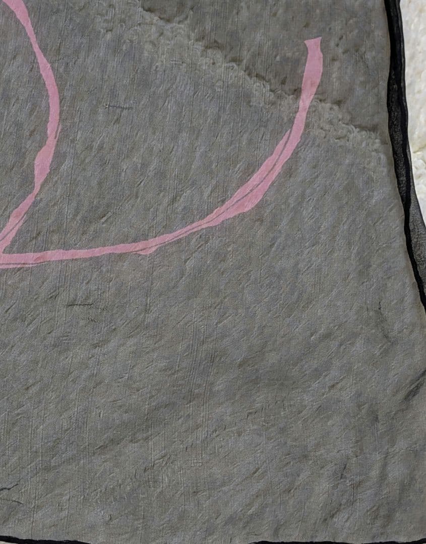 CHANEL　シフォン花柄スカーフ❦