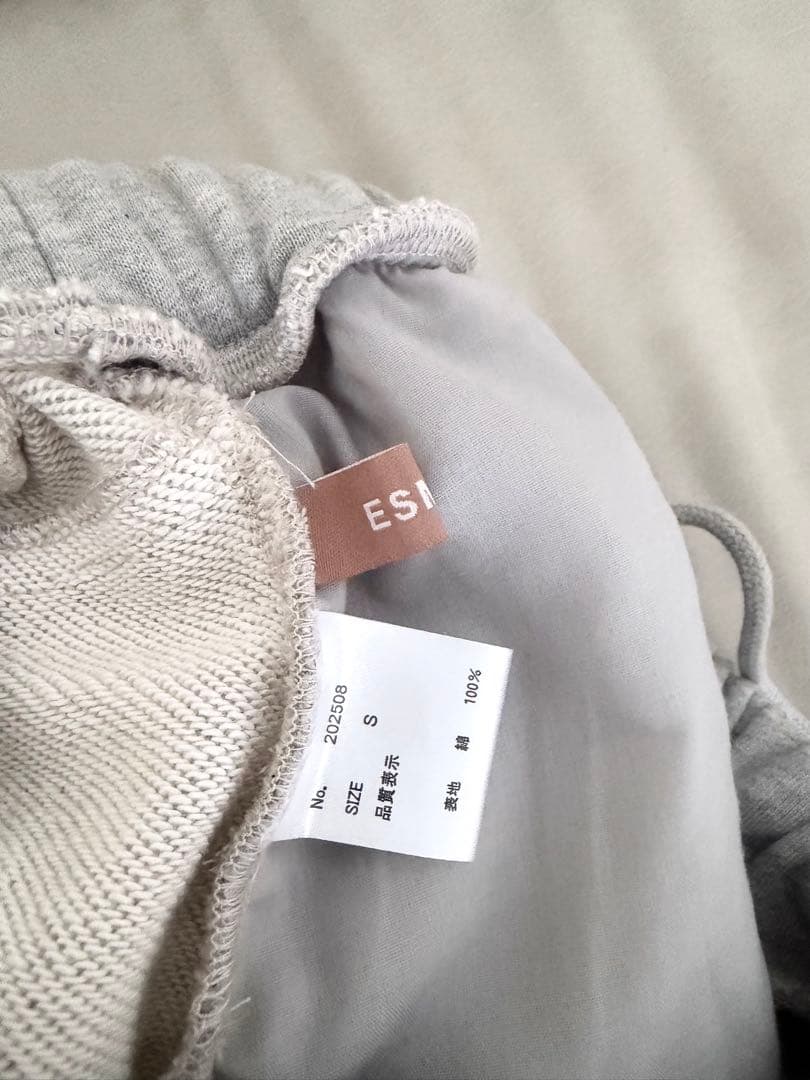 ESMOK 未使用 sweat pants グレーS