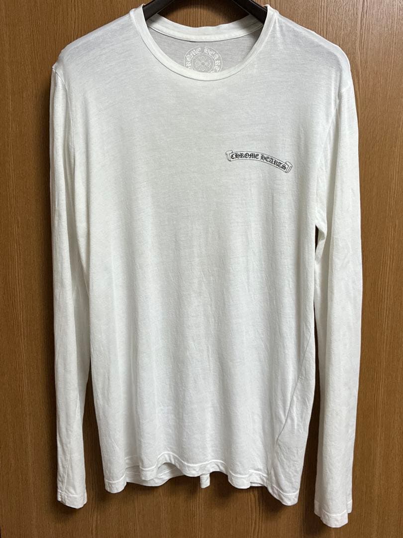 クロムハーツ CHプラス 長袖 Tシャツ ホワイト サイズM 国内正規品