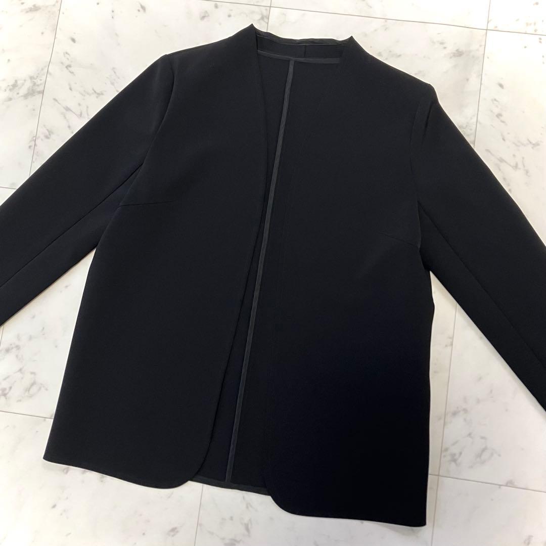 美品 ソージュ ストレッチファインライトジャケット 洗える ブラック