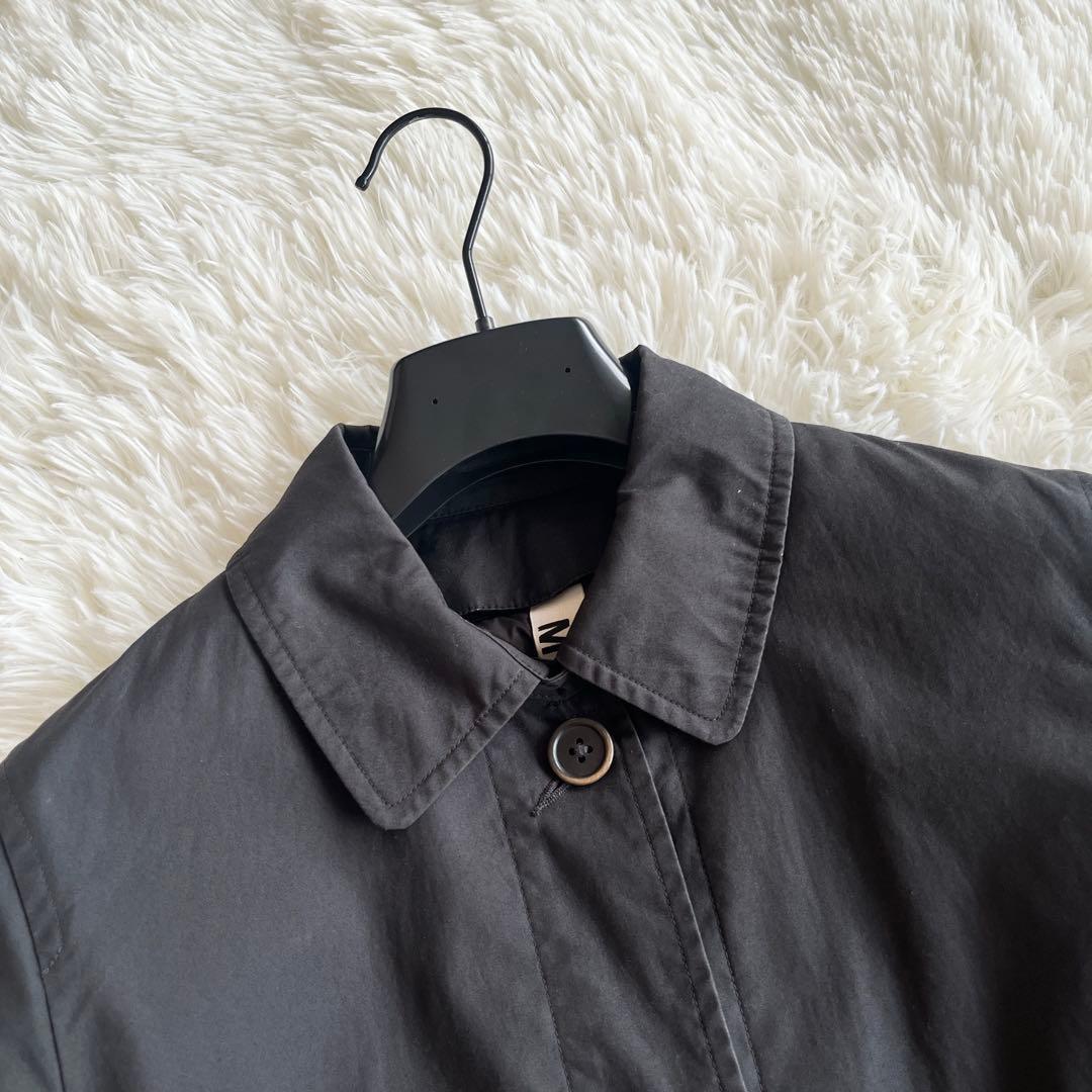 美品　マーガレットハウエル MHL. ダウンライナー付 ステンカラーコート 黒