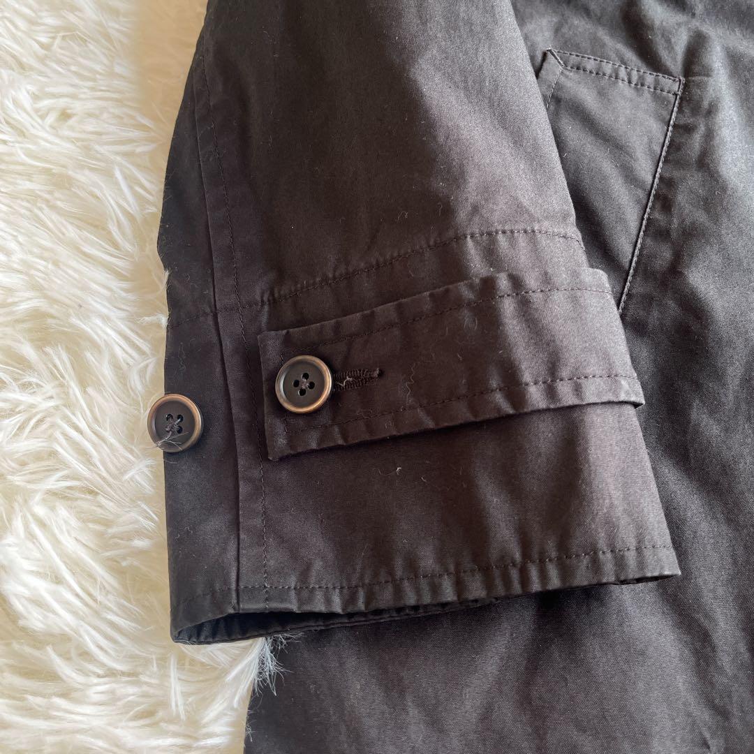 美品　マーガレットハウエル MHL. ダウンライナー付 ステンカラーコート 黒